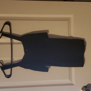 Express Black top with a front details, small petite